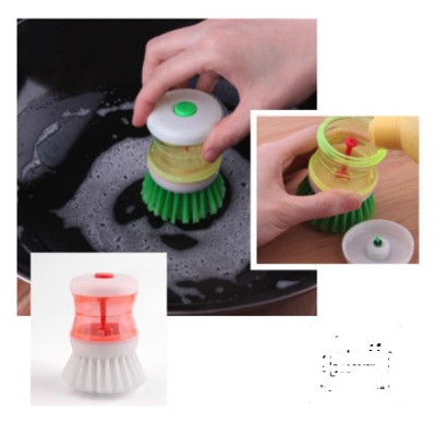 Picture of Kitchen Dish Pots & Pan Washing Brush with Dispenser