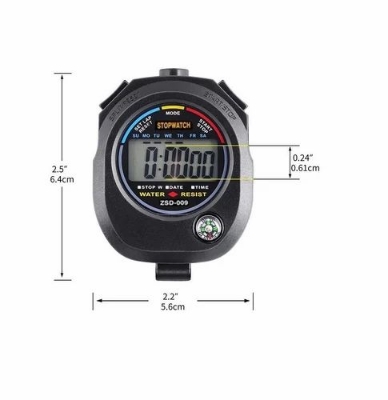 Picture of Stopwatch XL 009B is Suitable for the laboratories & Playgrounds of schools, colleges, universities & polytechnics to measure time intervals. Black