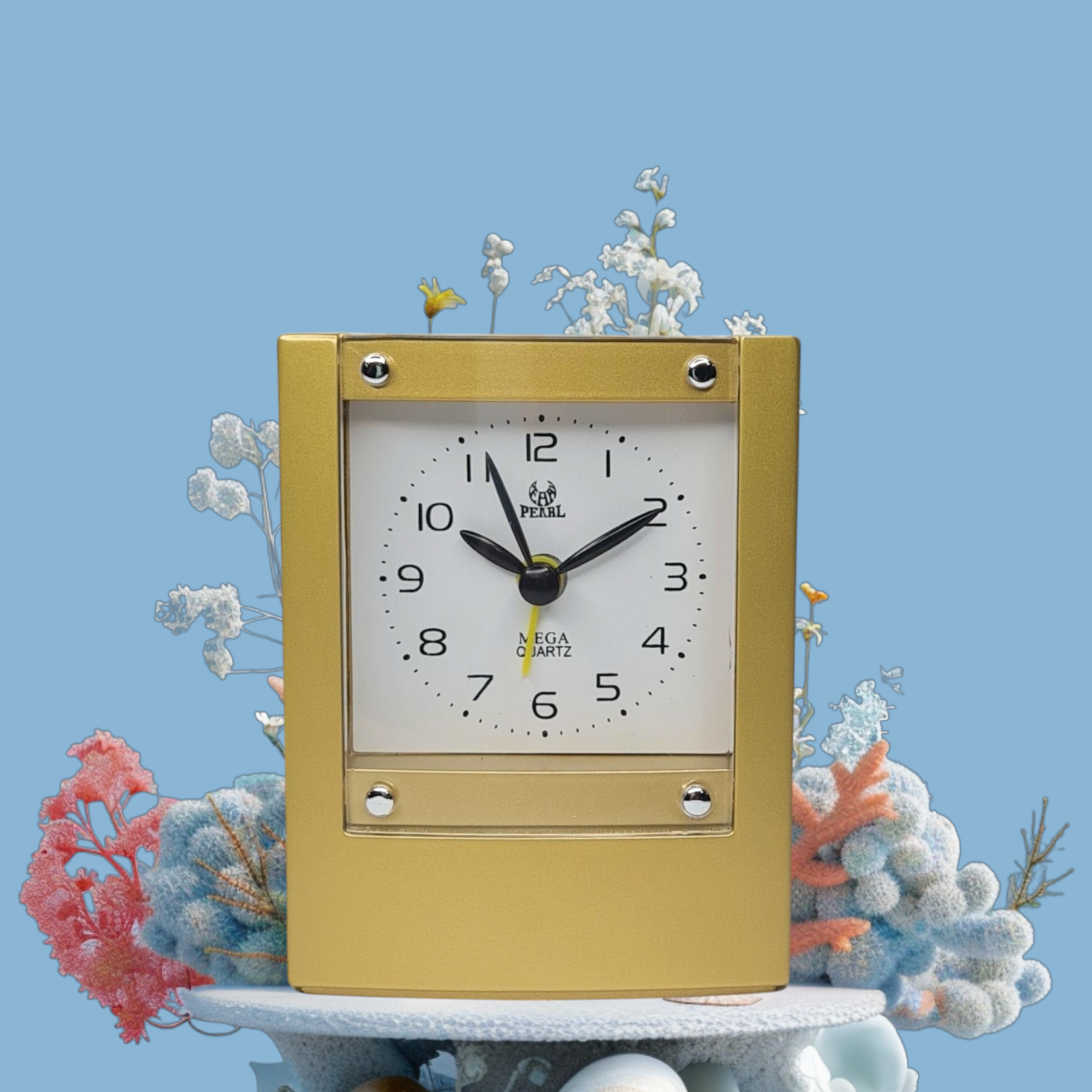 Picture of Pearl Travelling Alarm Clock Bi Squre system Travelling Table Alarm Clock 