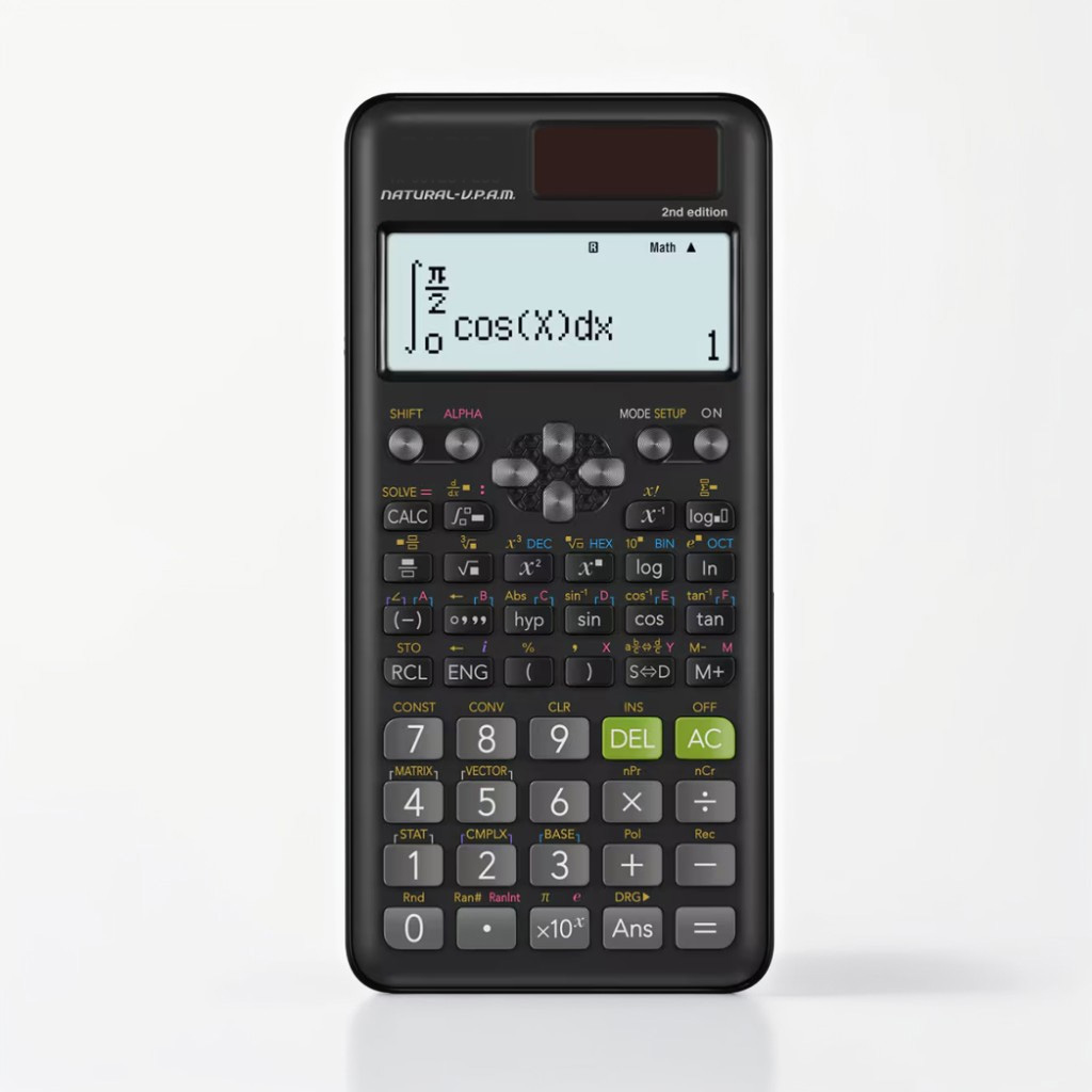 Picture of fx-991ES Plue 2 Scientific Calculator - Battery Powered-Black For Students(cpy) Black