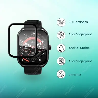 Picture of ORAIMO WATCH NOVA AM OSW 812 Screen Protector Full Coverage Anti Scratch Anti Fingerprint Automatic Scratch Repair Easy Install (1 Pc)