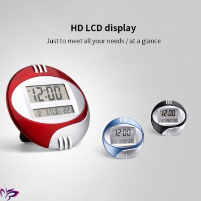 Picture of Multifunction Medium Size Digital Wall And Table Clock,Calendar Temperature Alarm Stylish Modern 