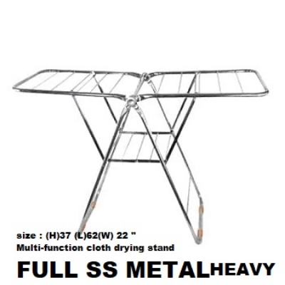 Picture of Heavy SS Home Intuition Foldable Clothes Drying Rack Dryer -Silver