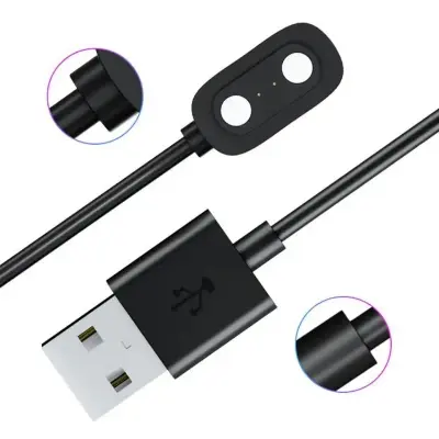 Picture of Colmi P28 Magnetic USB Charging Cable High-Quality Fast Charger for Smartwatch (Black)