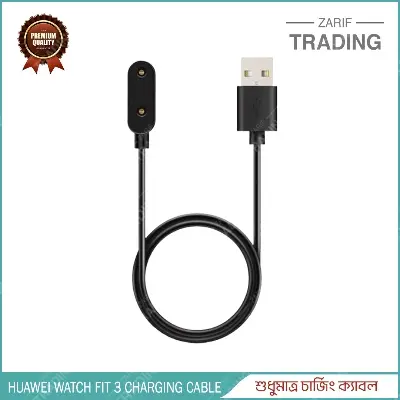 Picture of Huawei Watch Fit 3 Charging Dock Magnetic USB Charging Cable (Black)