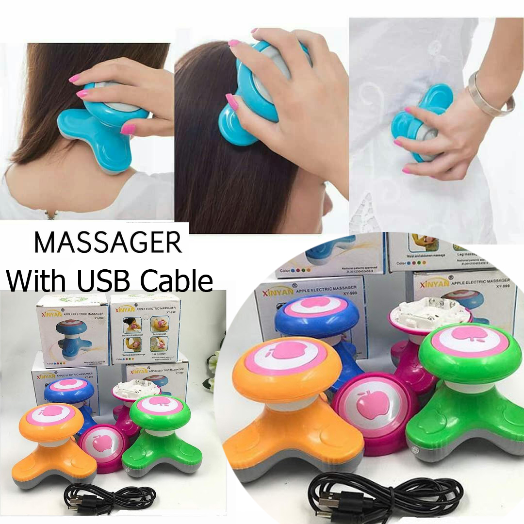 Picture of Xinyan electric vibrating body massager Battery and Current Use Multicolor