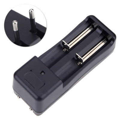 Picture of Universal double Charger For 3.7V 14500 Li-ion Rechargeable Battery Black