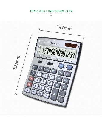 Picture of 14 -Digits Business/Big Size Official Calculator SDC 3614 