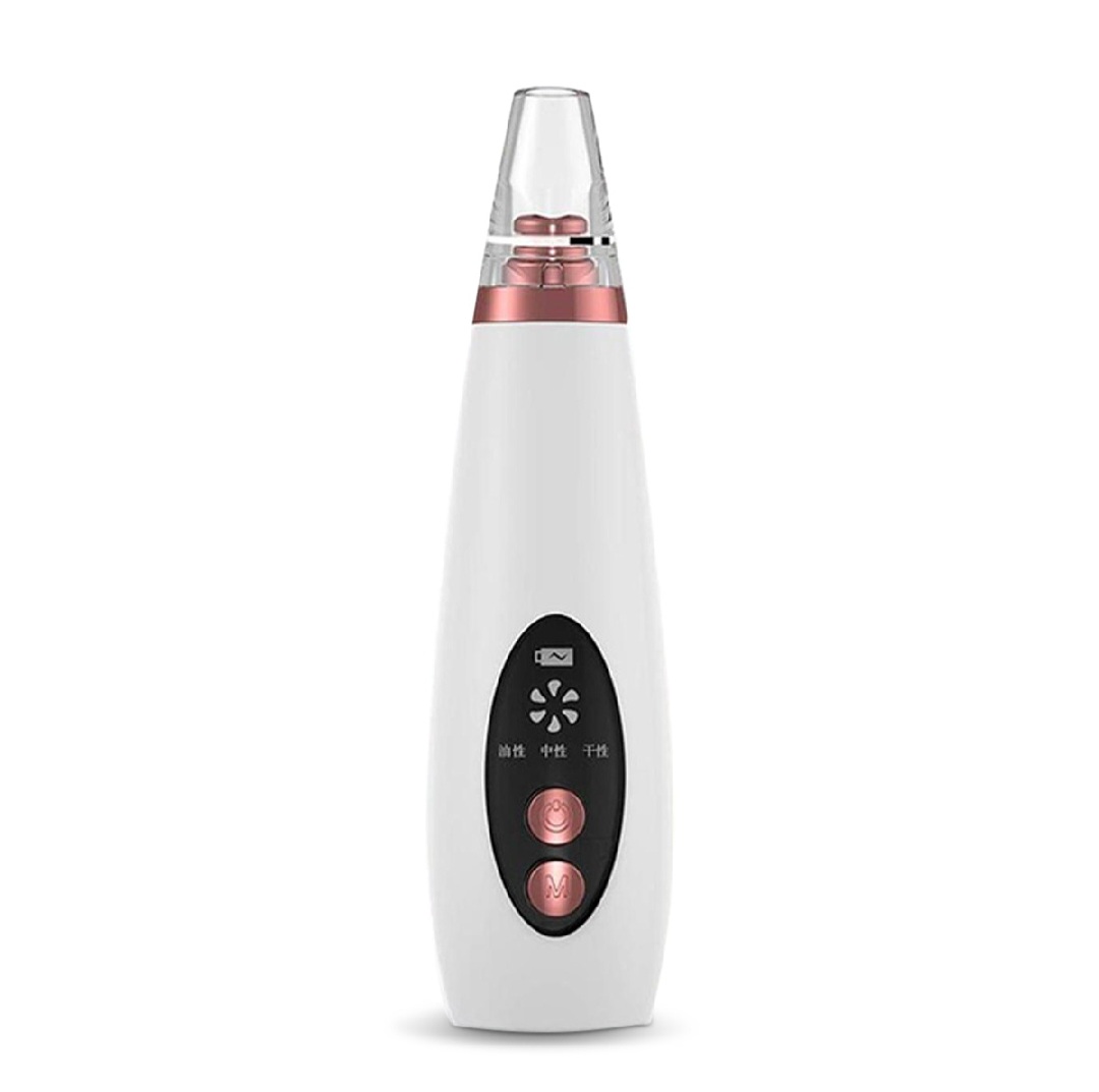 Picture of Black heads removal Rechargeable Electric Vacuum machine - black head remover Multi Functional Remove Blackhead Device White