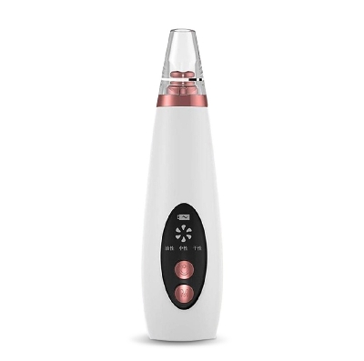 Picture of Black heads removal Rechargeable Electric Vacuum machine - black head remover Multi Functional Remove Blackhead Device White