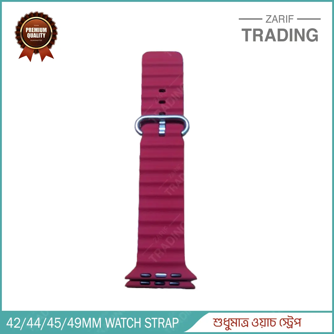 Picture of Smart Watch Straps 42mm 44mm 45mm 49mm Free Size with Affordable Price (Fire Brick,Freesize)