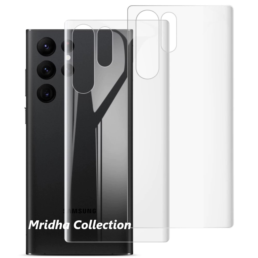 Picture of 2in1 Back Protector Combo Pack for Samsung Galaxy S22 Ultra 5G (Back Hydrogel Poly Protector + Camera Lens Protector)