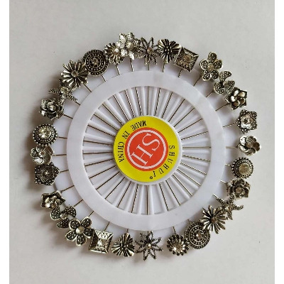 Picture of 10 Pieces Metal Hijab Pin for Women - Silver -Silver