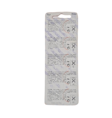 Picture of Top Power CR 2016 Coin Cell Button Battery 3V Lithium Battery for Watch Electronic Toy Calculators (Pack of 5) Silver
