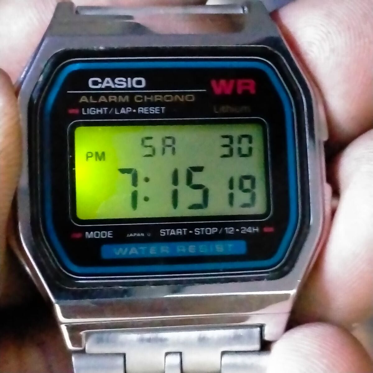 Picture of Steel Chain  Waterproof Classic Digital Watch For Men Silver