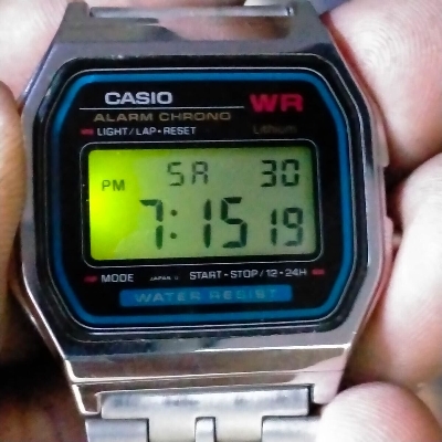 Picture of Steel Chain  Waterproof Classic Digital Watch For Men Silver