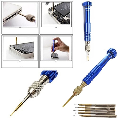 Picture of 5 In1 Screwdriver Cellphone Watch Repair Mixed Set Tool Kit - Screw Driver Set Multicolor