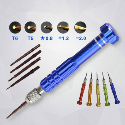 Picture of 5 In1 Screwdriver Cellphone Watch Repair Mixed Set Tool Kit - Screw Driver Set Multicolor