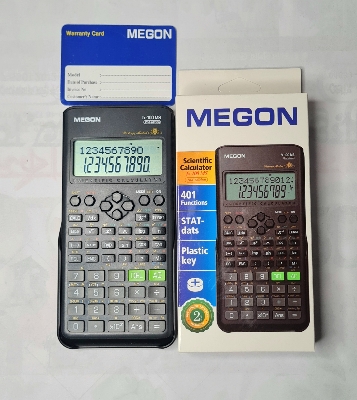 Picture of MEGON FX-100MS 2nd Edition Scientific Calculator Good Quality For Students 2 Years Warranty Grey