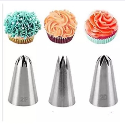 Picture of Stainless Steel 3 pcs Nozzle-2D,2F,1M -Silver