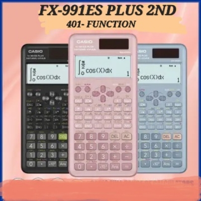 Picture of FX-991ES Plus 2nd Blue And Pink Colours Scientific Calculator For Students 