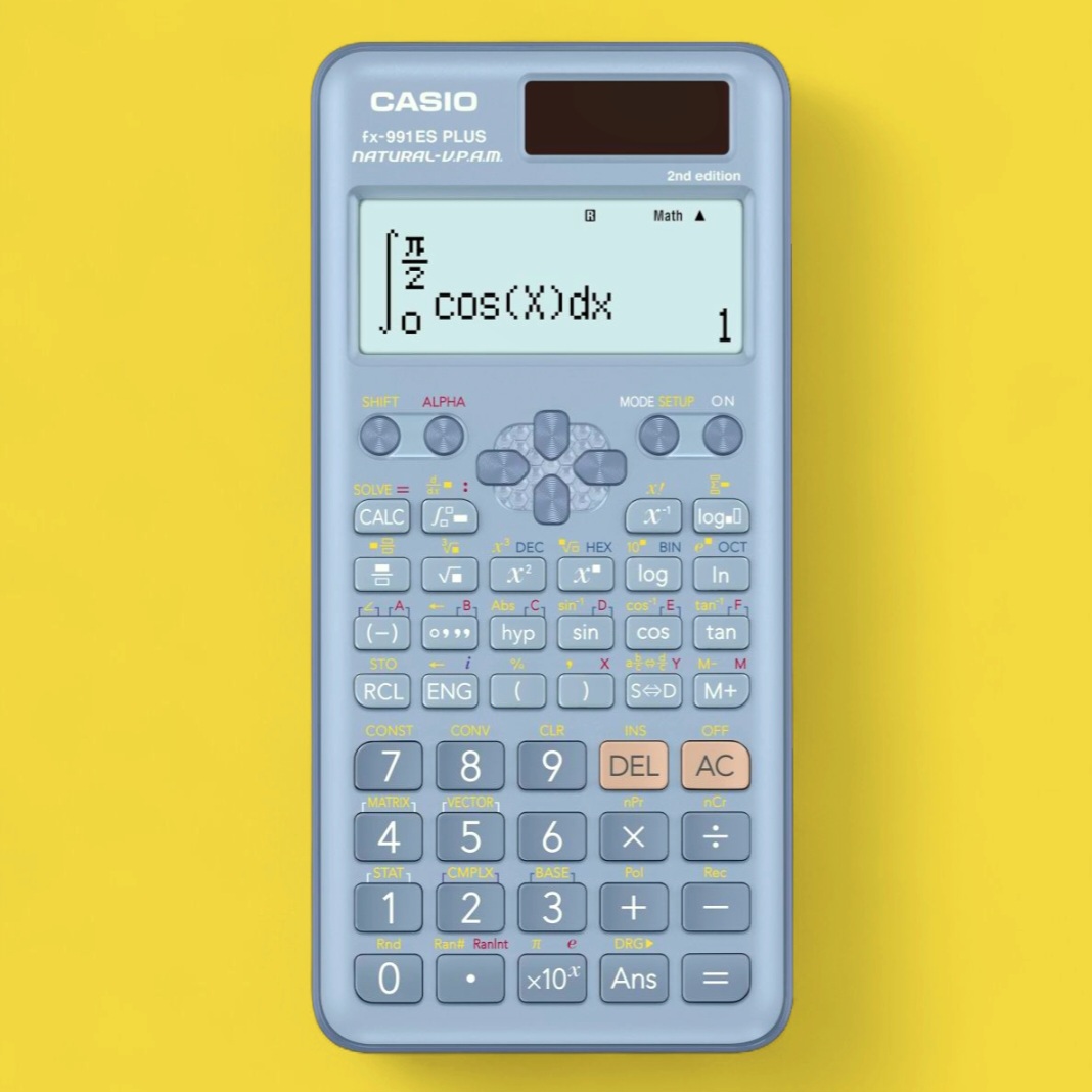 Picture of FX-991ES Plus 2nd Blue And Pink Colours Scientific Calculator For Students 