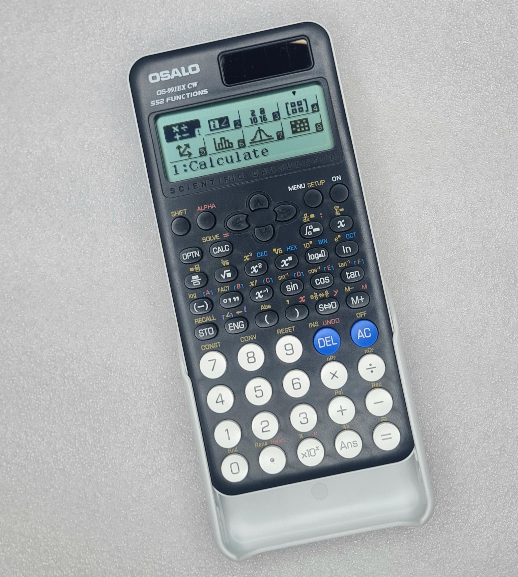 Picture of OSALO. OS-991EX CW Scientific Calculator 552 Functions 1Years Warranty For Students Black