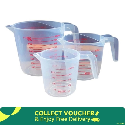 Picture of 3 pcs Mesurment Mug set Capacity-250ml,500ml,1000 ml - Coffee Mug - Coffee Mug - Coffee Mug -White