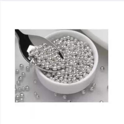 Picture of Silver Color Pearls / Sprinkle / Cake Decoration / Sugar Ball 25 gm