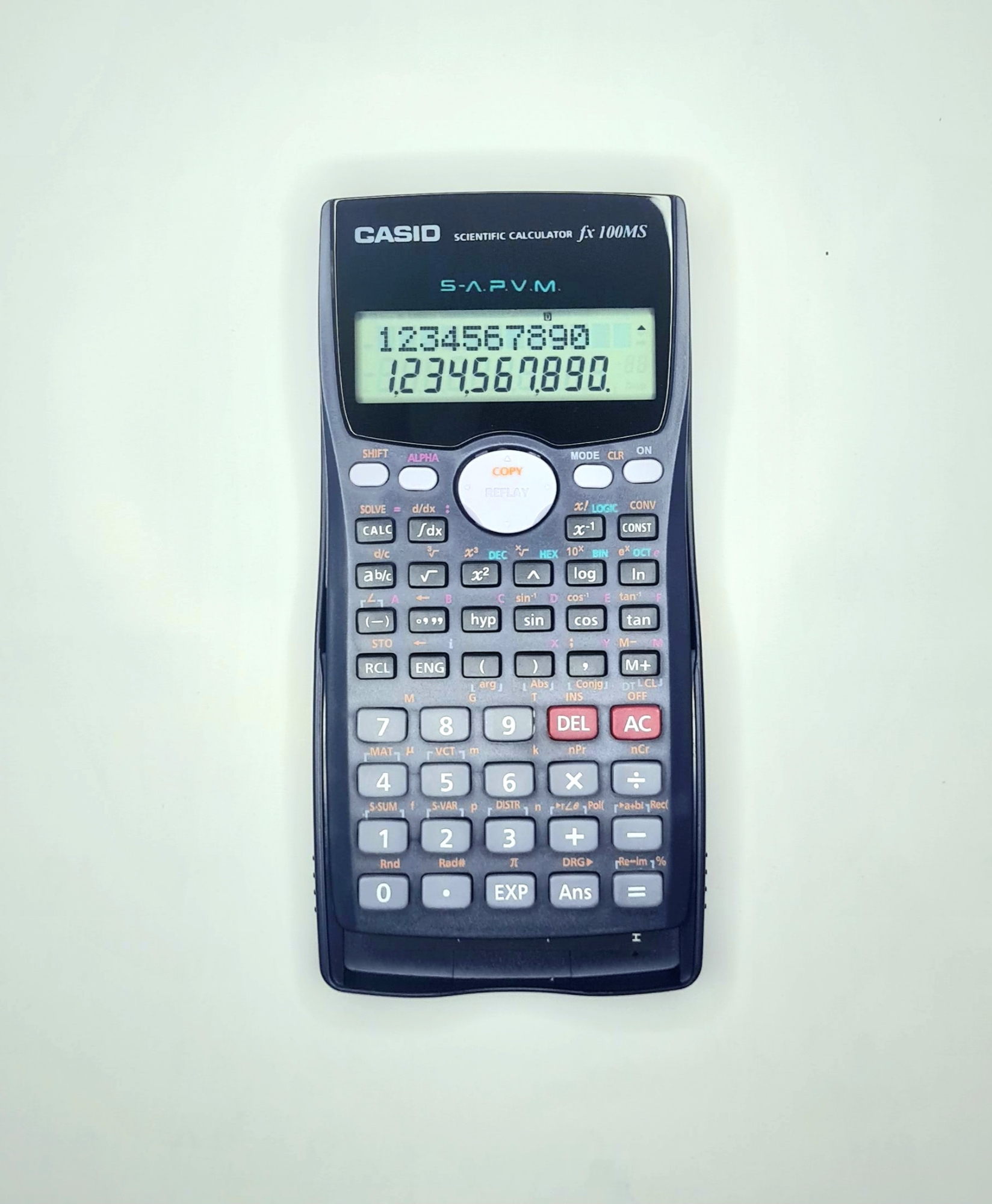 Picture of Fx -100MS Calculator Scientific calculator 1st edition Battery Power For Students Black