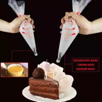 Picture of 10 pcs Plastic  Piping Bags Cake Cream Decorating -Off White