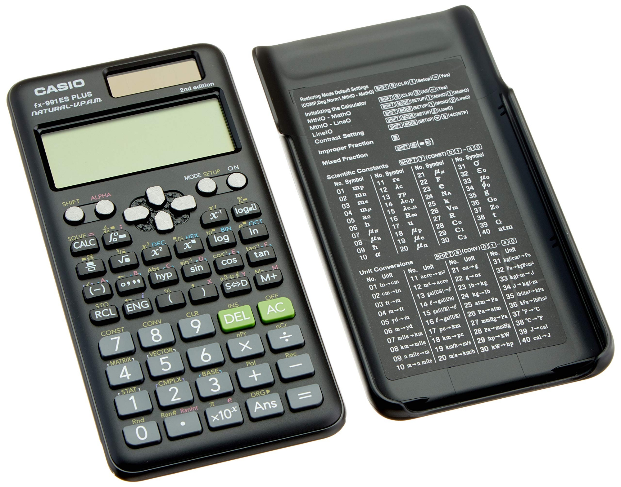 Picture of FX-991ES Plus 2nd Calculator Scientific Calculator - Battery Powered-Black For Students Black
