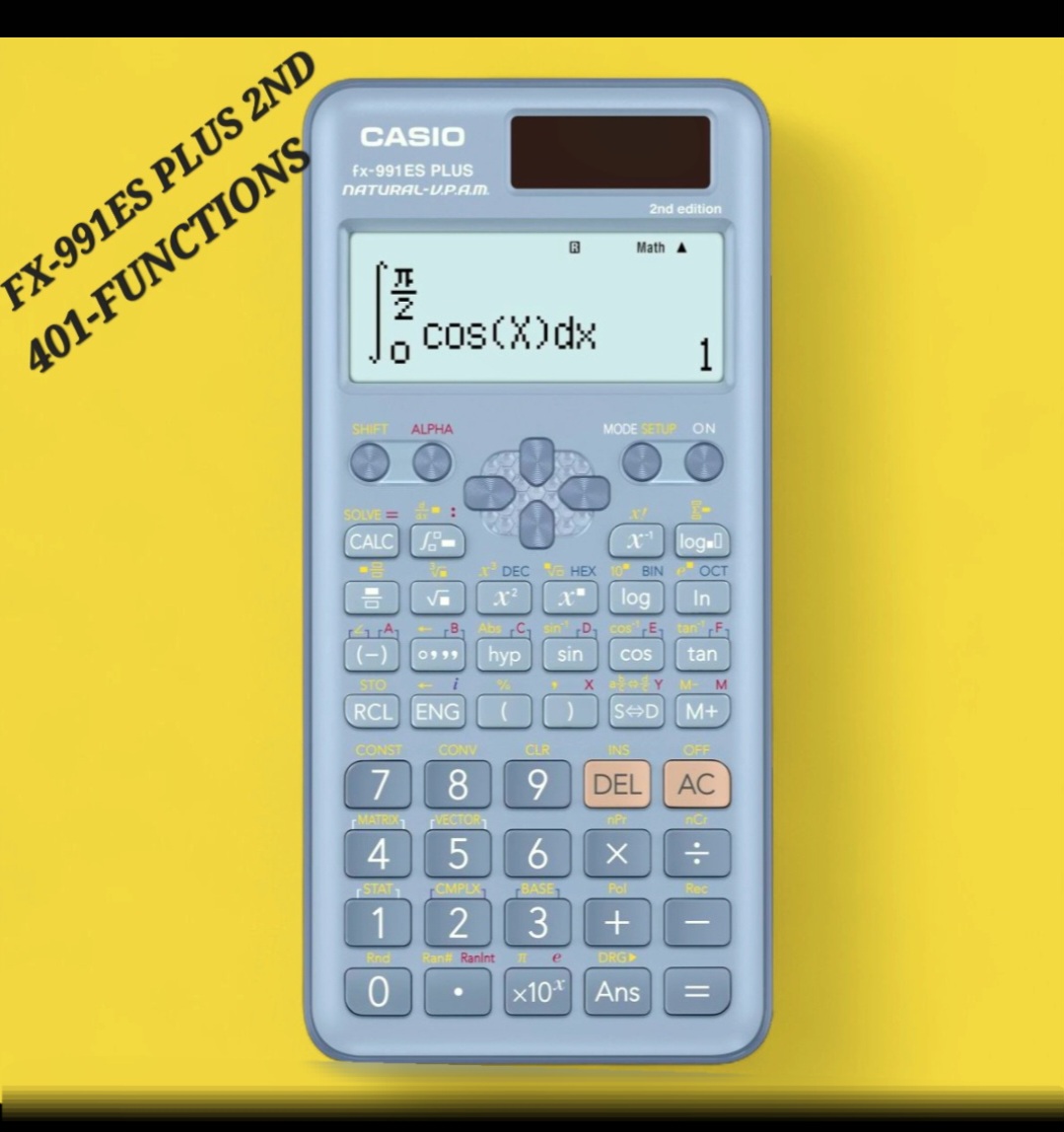 Picture of FX-991ES Plus 2nd Blue And Pink Scientific Calculator For Students 