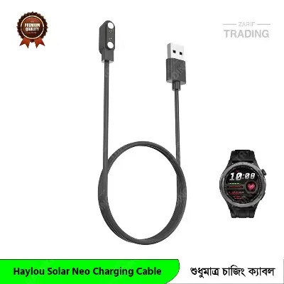 Picture of Haylou Solar Neo Magnetic USB Charger for Fast Secure and Reliable Power Haylou Solar Neo  Charging Cable (Black)