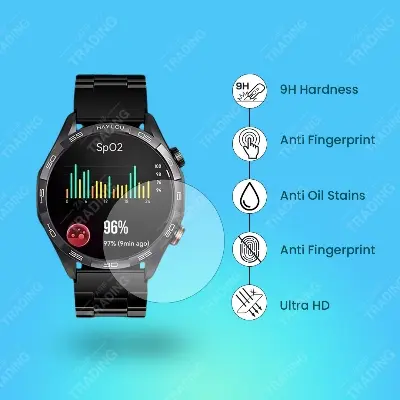 Picture of Haylou Solar 5 Smart Watch Screen Protector HD Clear Ultra-Thin Glass Full Coverage Scratch & Fingerprint Resistant (1 Pcs)