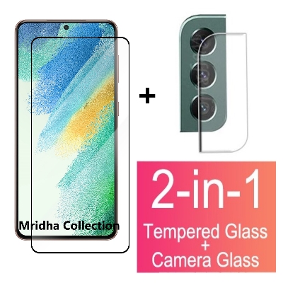 Picture of 2in1 Protector Combo Pack for Samsung Galaxy S22+ 5G / S22 Plus 5G (Premium Full Screen Protector Glass + Camera Lens Protector)