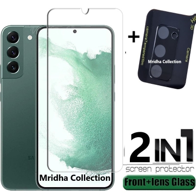Picture of 2in1 Protector Combo Pack for Samsung Galaxy S21 FE 5G (Clear Screen Protector Glass + 3D Camera Lens Protector)
