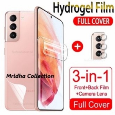 Picture of 3in1 Protector Combo Pack for Samsung Galaxy S21 FE 5G (Front Hydrogel Screen Protector Poly + Back Hydrogel Poly Protector + Camera Lens Protector)