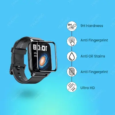 Picture of Oraimo 4 Plus OSW-801 Smart Watch Full Coverage Plastic Screen Protector (5 Pcs)