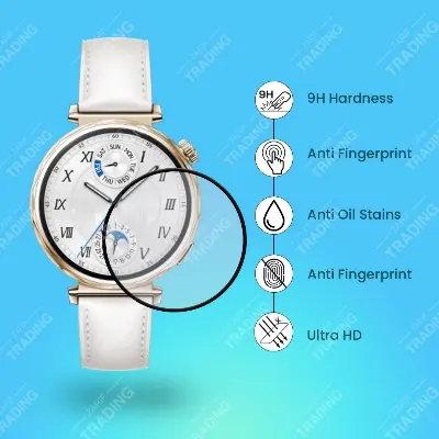 Picture of Huawei Watch GT 5 41mm 46mm Full PMMA Screen Protector Coverage HD Clear Anti-Scratch Bubble Free Soft Flexible Film (Huawei GT5 41mm 1PCS)