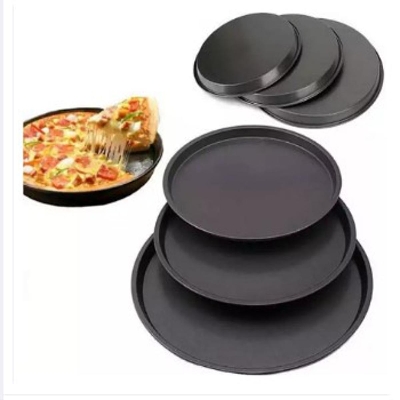 Picture of 3 Piece Of Pizza Pan Set - Black -Black