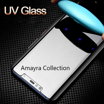 Picture of Samsung Galaxy S20 FE (A+ GRADE) Premium UV Tempered Glass Screen Protector Curved with Liquid Glue and UV Light -Transparent Clear