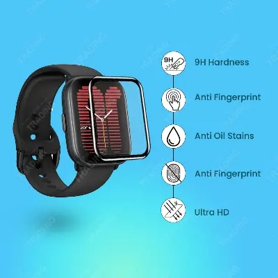 Picture of Amazfit Active Smart Watch Full Coverage Plastic Screen Protector (1 Pcs)