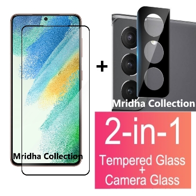 Picture of 2in1 Protector Combo Pack for Samsung Galaxy S22+ 5G / S22 Plus 5G (Premium Full Screen Protector Glass + 3D Camera Lens Protector)