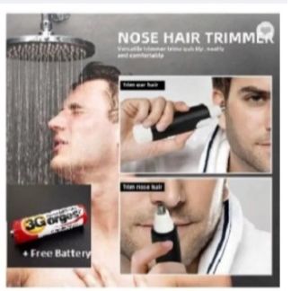Picture of Nose Ear Hair Trimmer Stainless Steel Blade , Shaving And Unwanted Hair Removal Electric Trimmer - Trimmer - Trimmer For Men -Black