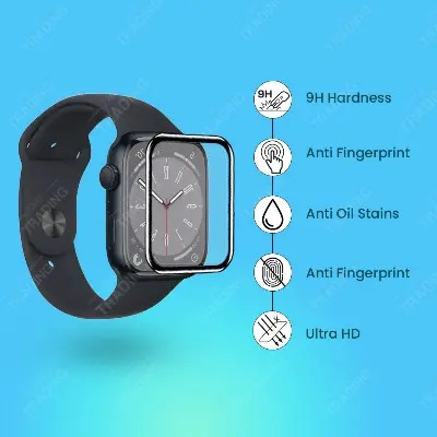 Picture of Apple Watch 41mm Smart Watch Full Coverage Plastic Screen Protector (5 Pcs)