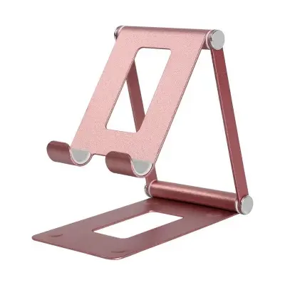 Picture of Adjustable Mobile Phone Holder Adjustable Foldable Portable Stand Foldable Portable Support Stand Full Metal For Mobile Phone (Multicolor)