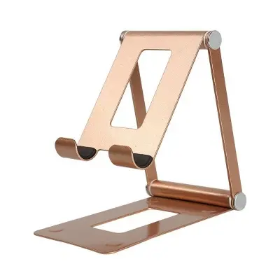 Picture of Adjustable Mobile Phone Holder Adjustable Foldable Portable Stand Foldable Portable Support Stand Full Metal For Mobile Phone (Multicolor)
