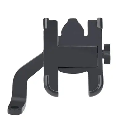 Picture of High Quality Aluminum Alloy Bike & Motorcycle Mobile Holder Adjustable Durable & Secure Phone Bracket for Riders (Mount C-2 Black)