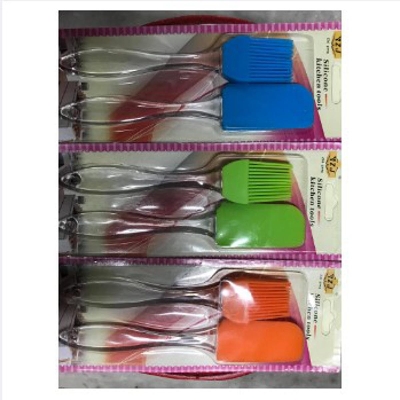 Picture of Silicone Spatula and Pastry Brush Set Special for Cake Mixer, Cooking, Baking, Glazing - Set of 1 (Multicolor)
